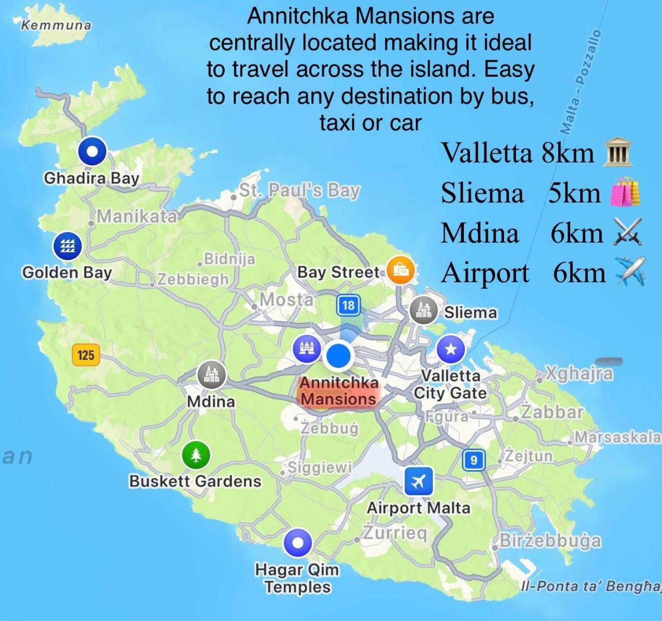 Annitchka Mansions - Penthouse In Central Malta Birkirkara Ngoại thất bức ảnh